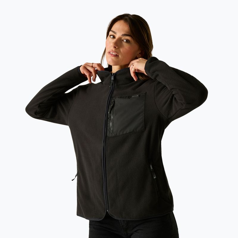 Moteriškas flisinis džemperis REGATTA Frankie Full Zip black 5