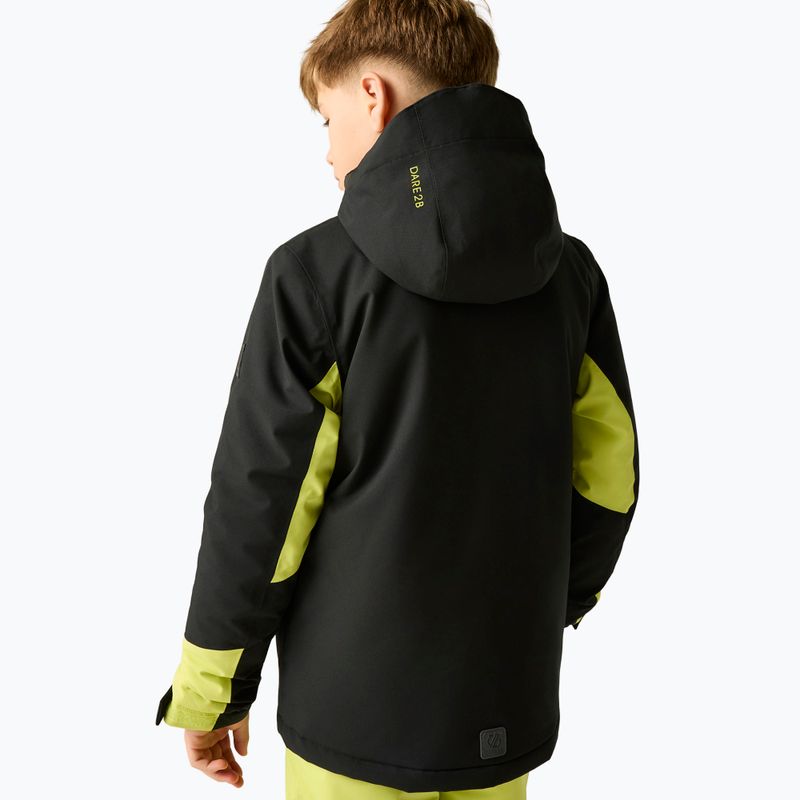 Vaikiška slidinėjimo striukė Dare2B Rip It Jacket black/wild lime 3