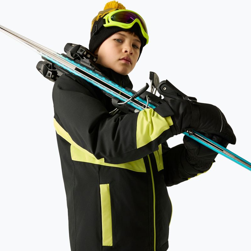 Vaikiška slidinėjimo striukė Dare2B Rip It Jacket black/wild lime 7
