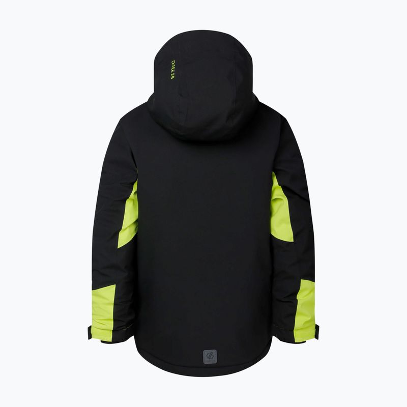 Vaikiška slidinėjimo striukė Dare2B Rip It Jacket black/wild lime 11