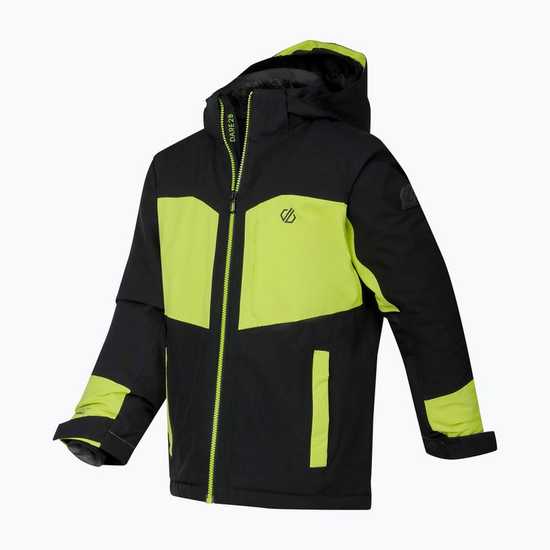 Vaikiška slidinėjimo striukė Dare2B Rip It Jacket black/wild lime 12