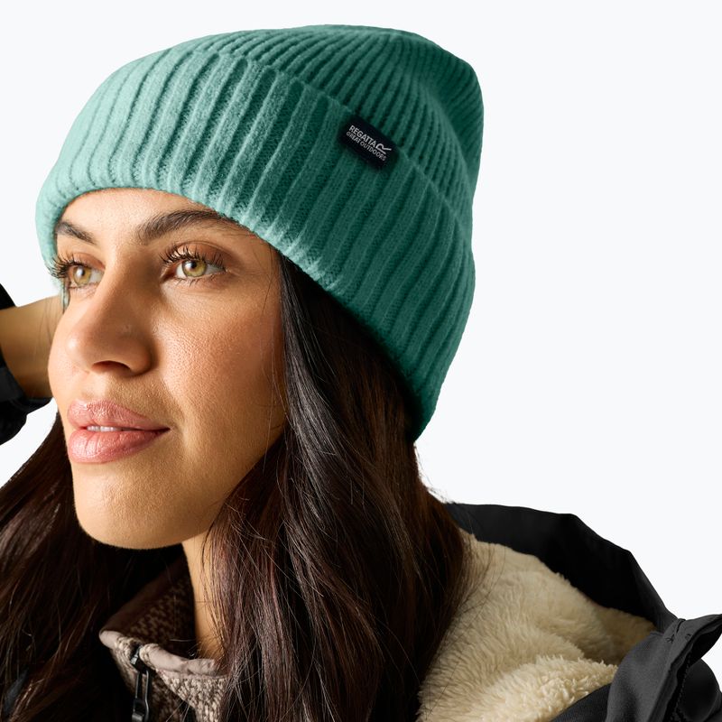 Žieminė moteriška kepurė REGATTA Ribbed Basic dark forest green 5