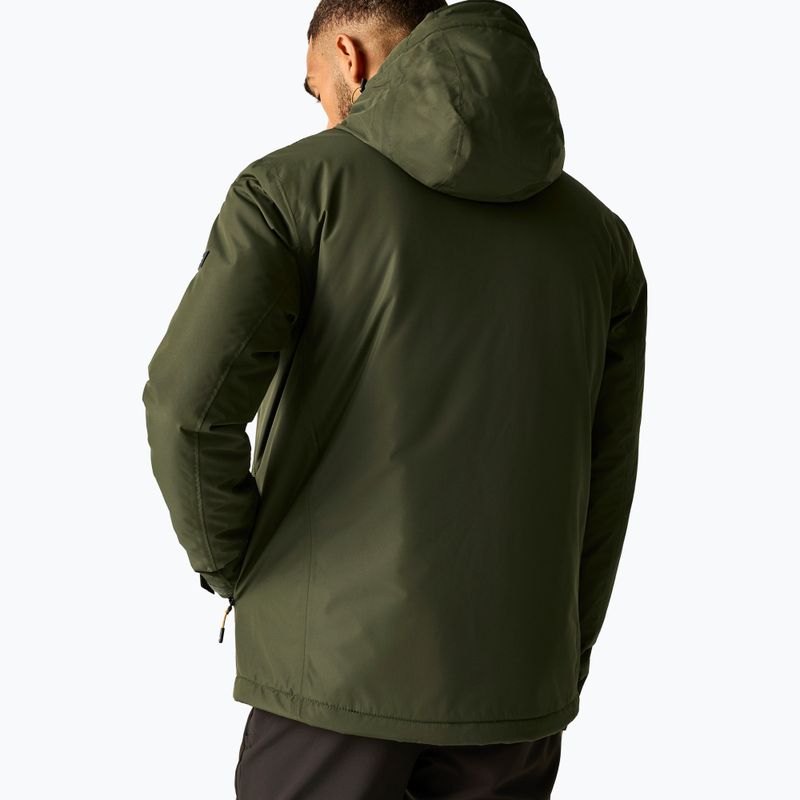 Vyriška lietaus striukė REGATTA Allston dark khaki/wood brown 3