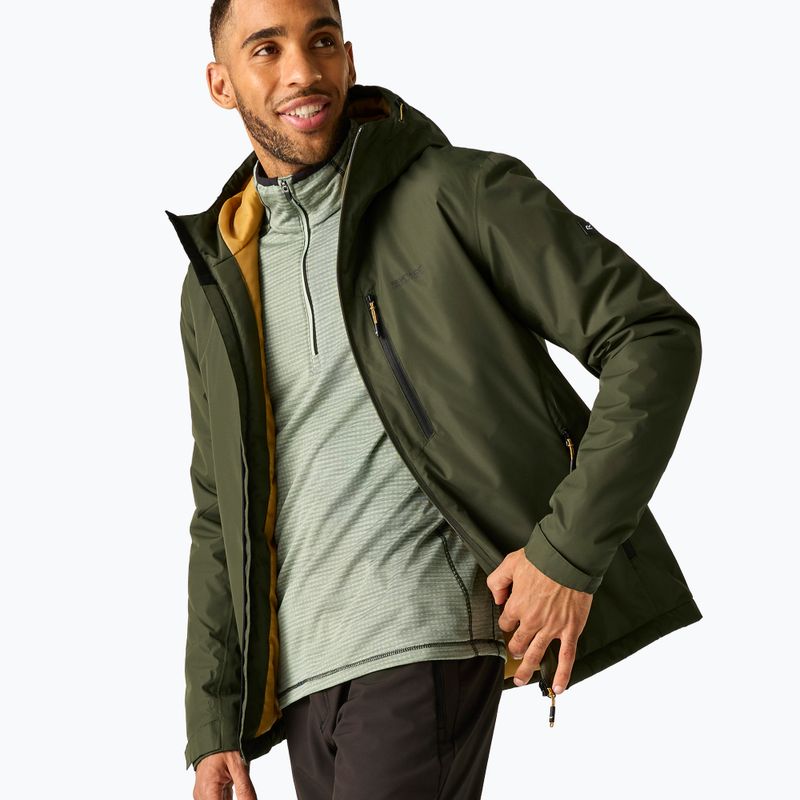 Vyriška lietaus striukė REGATTA Allston dark khaki/wood brown 5
