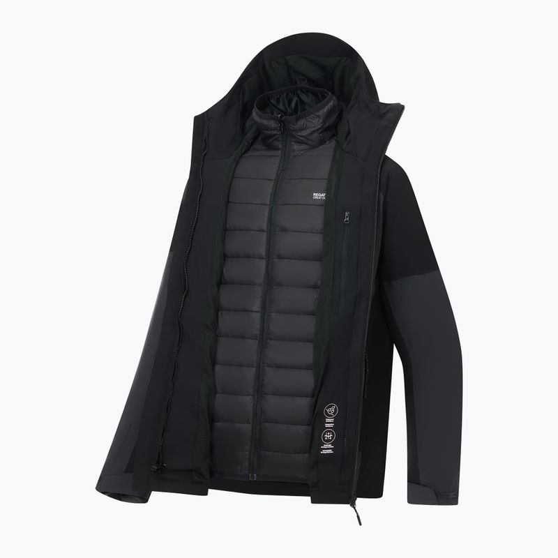 Vyriška 3 in‑1 striukė Regatta Wentwood 3in1 ash/black 14