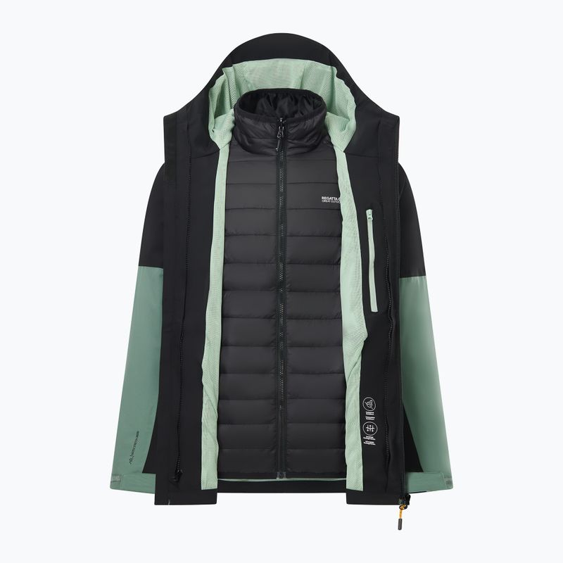 Vyriška 3 in‑1 striukė REGATTA Wentwood 3in1 dark forest green/black 13