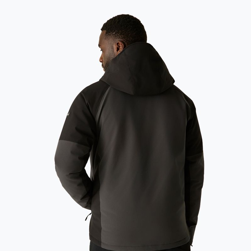 Vyriška lietaus striukė Regatta Highton Stretch Padded Jacket ash/black 3