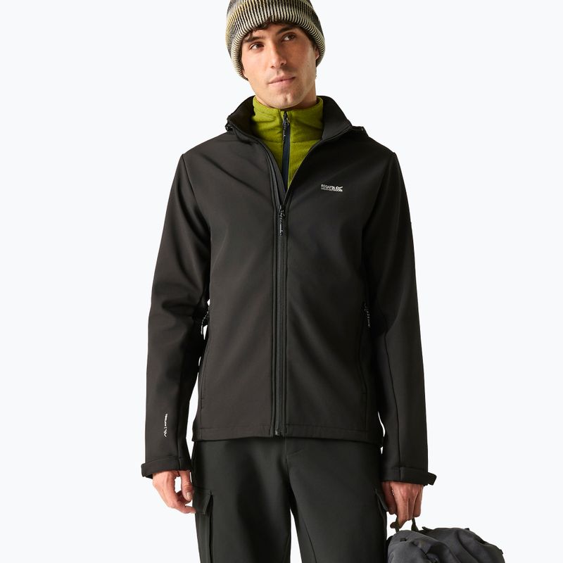 Vyriška softshell striukė REGATTA Denvo black 3
