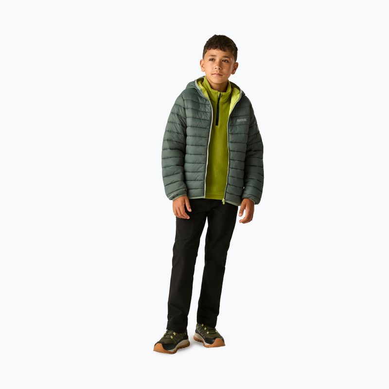 Šilta striukė vaikams REGATTA Lofthouse dark forest green/wild lime 2
