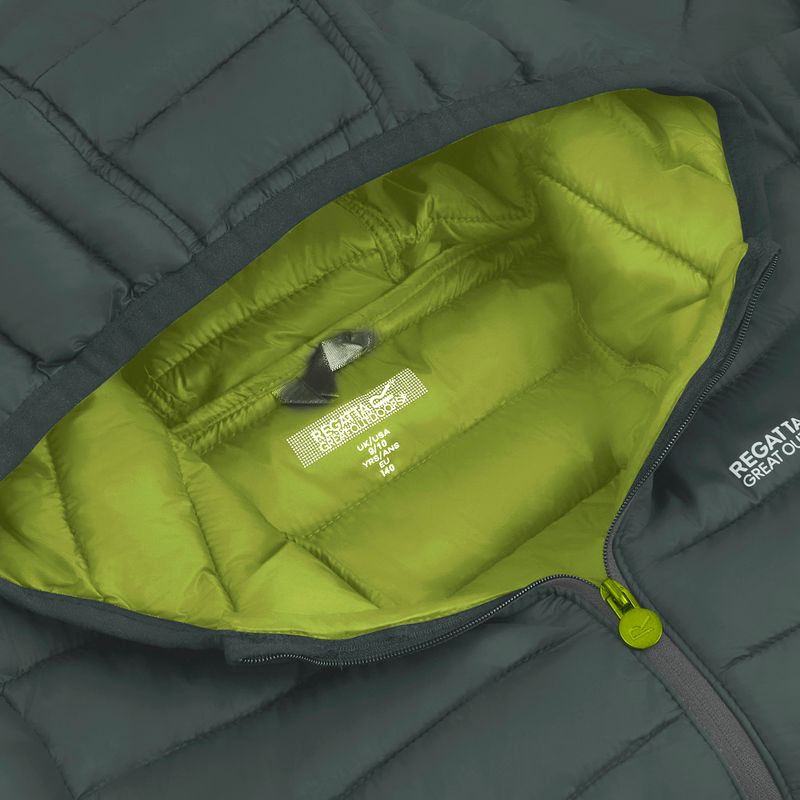 Šilta striukė vaikams REGATTA Lofthouse dark forest green/wild lime 16