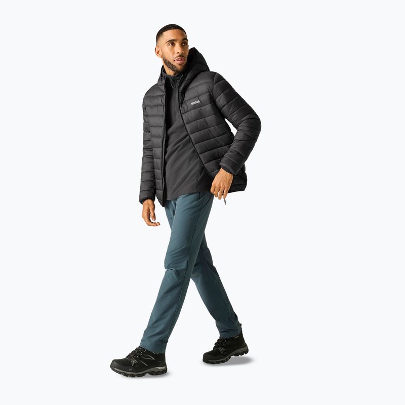 Vyriška pūsta striukė REGATTA Hooded Marizion black/burnt henna 2
