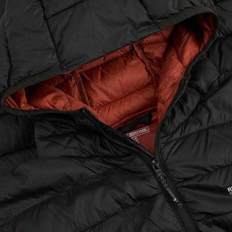 Vyriška pūsta striukė REGATTA Hooded Marizion black/burnt henna 12