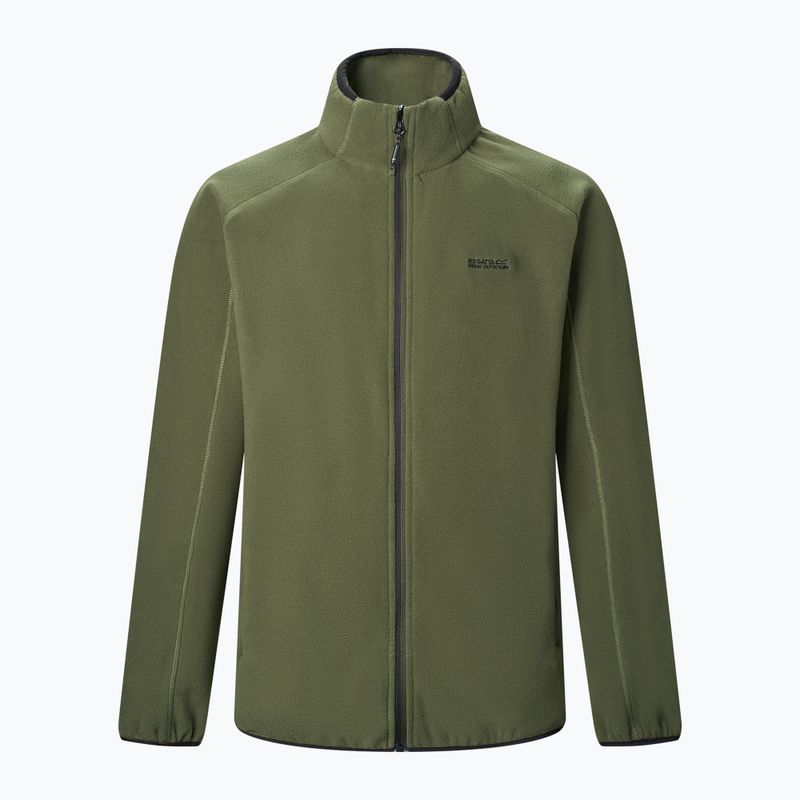 Vyriškas flisinis džemperis REGATTA Hadfield dark khaki 7