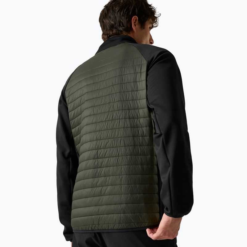 Vyriška hibridinė striukė REGATTA Clumber Hybrid dark khaki/black/sunset 3