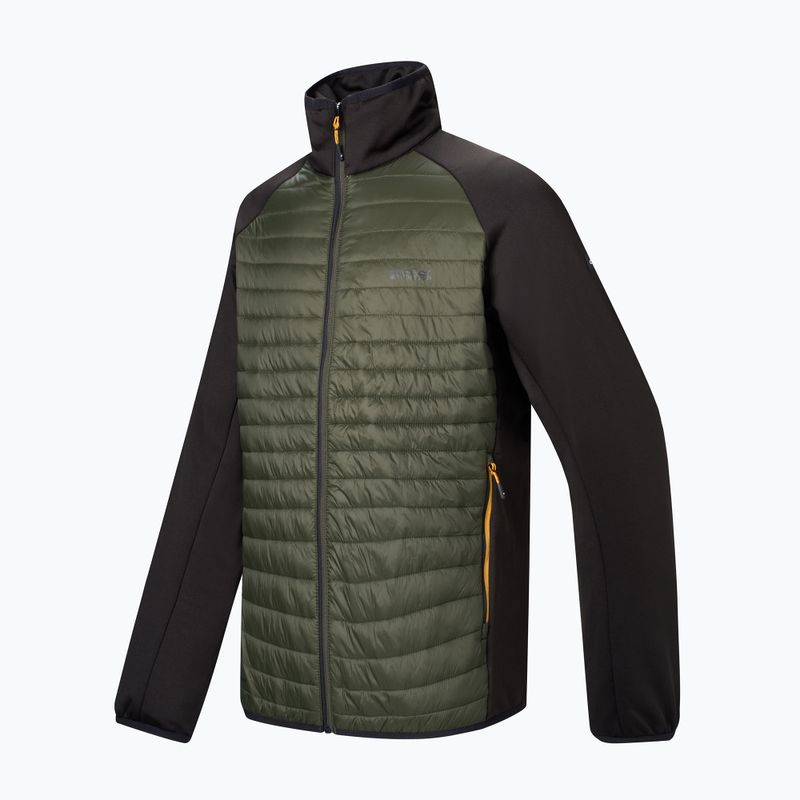 Vyriška hibridinė striukė REGATTA Clumber Hybrid dark khaki/black/sunset 9
