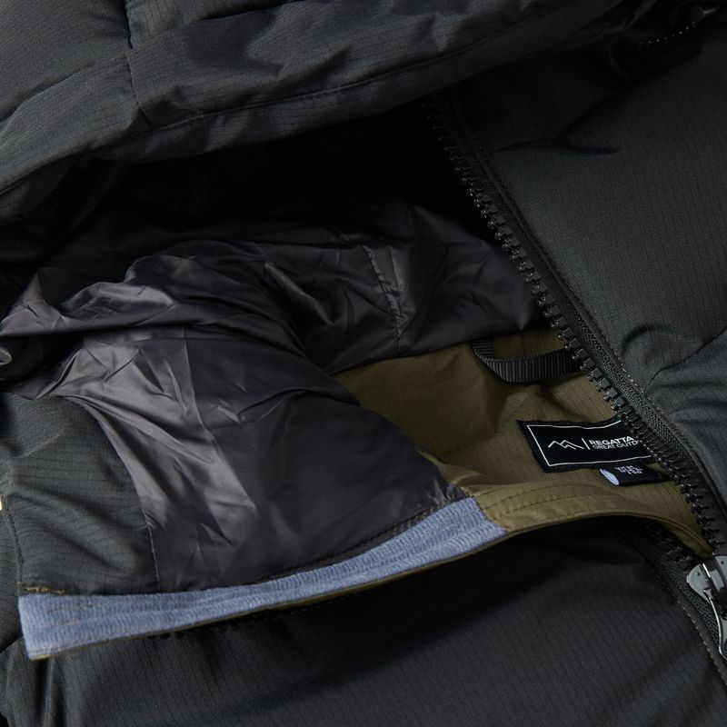 Vyriška pašiltinta striukė REGATTA Aldthron dark khaki/black 11