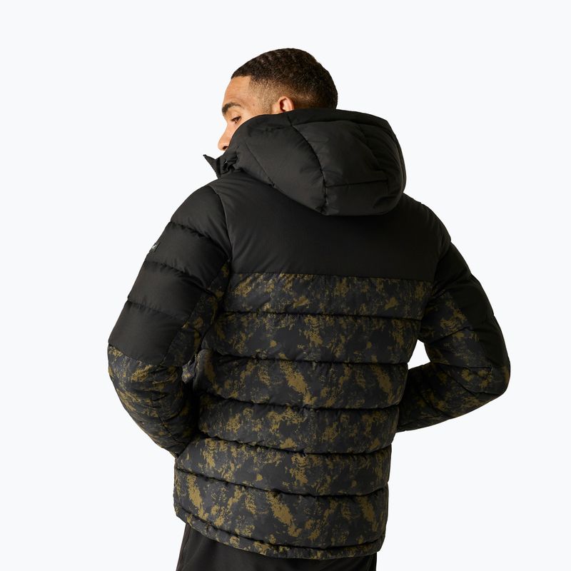 Vyriška pašiltinta striukė REGATTA Aldthron textured print/black 3