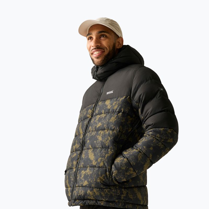 Vyriška pašiltinta striukė REGATTA Aldthron textured print/black 4