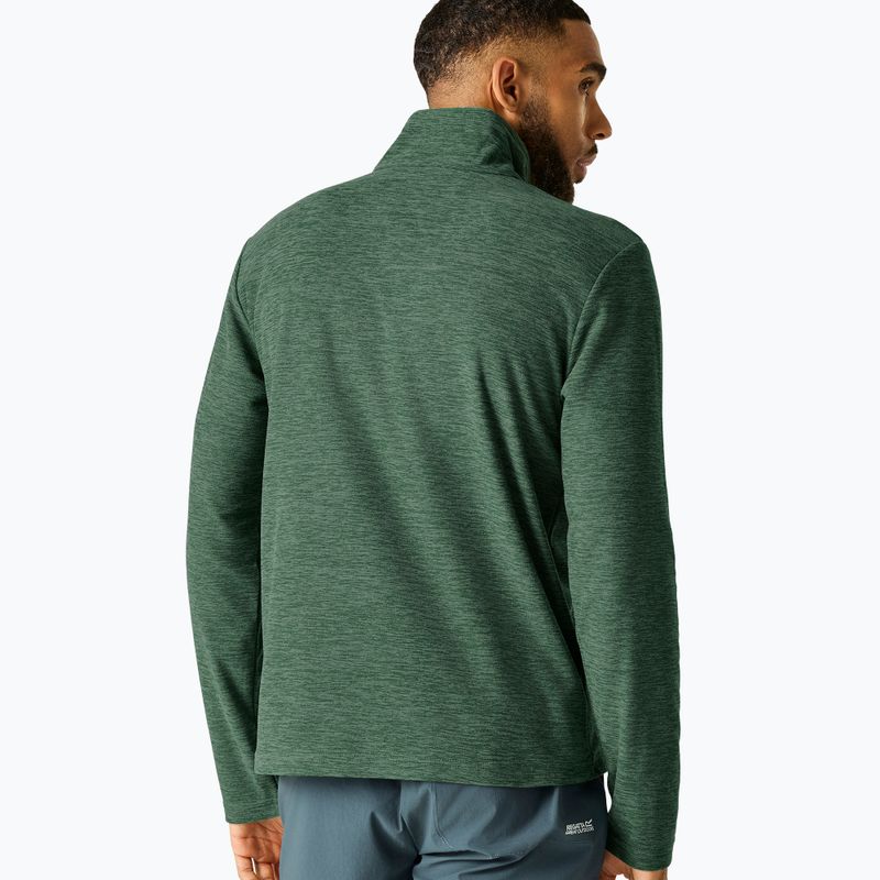 Vyriškas flisinis džemperis Regatta Thompson Marl dark forest green 3