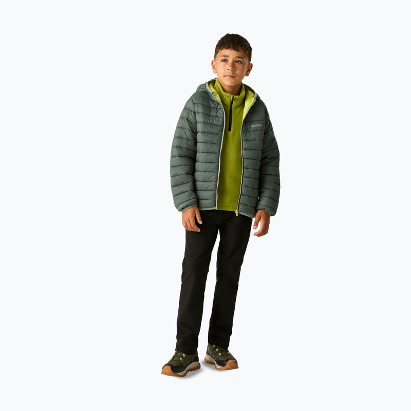 Vaikiška pūsta striukė REGATTA Hooded Marizion dark forest green/wild lime 2