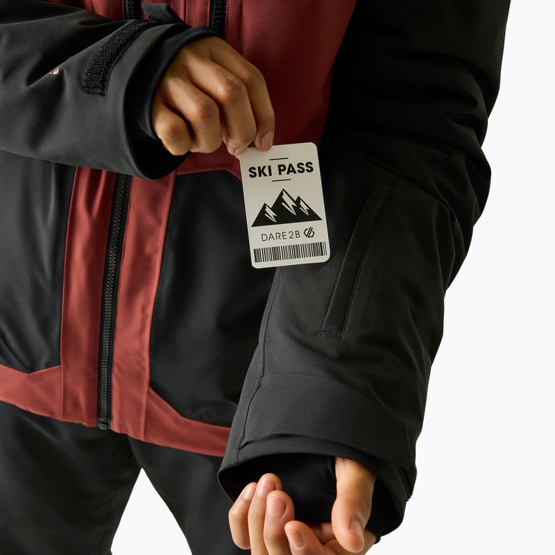 Vyriška slidinėjimo striukė Dare2B Baseplate IV Jacket black/rustic red 8