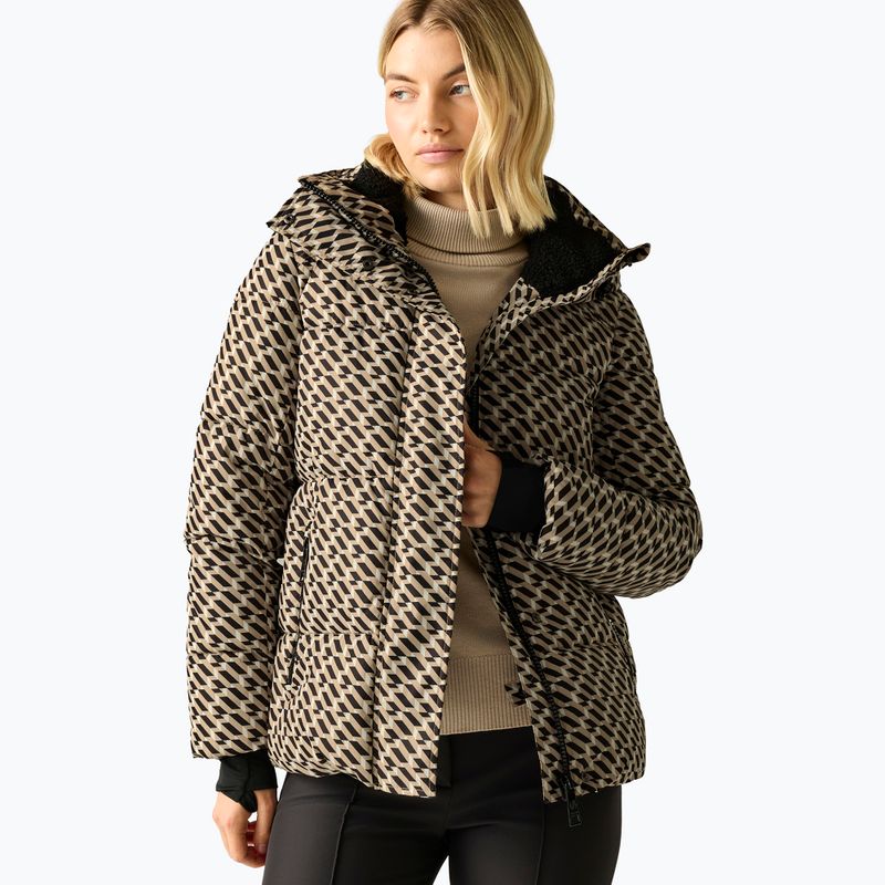 Moteriška slidinėjimo striukė Dare 2b Allure Jacket white pepper geo print