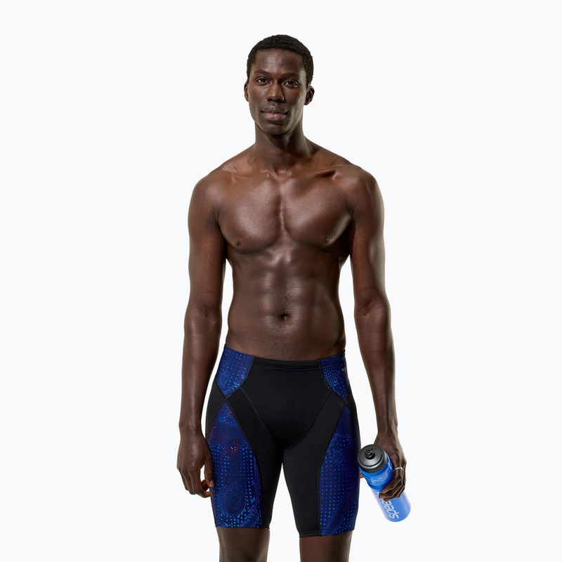 Vyriški plaukimo šortai Speedo Endurance+ Max Compression Jammer black/blue 3