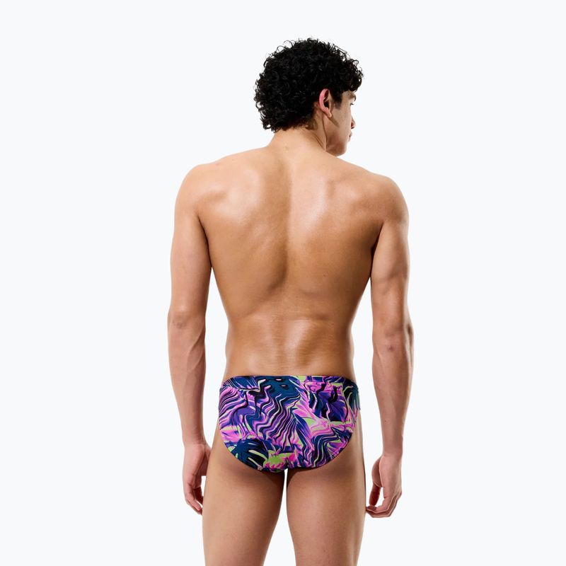 Vyriškos plaukimo trumpikės Speedo Printed Brief techno jungle/orchid shine 4