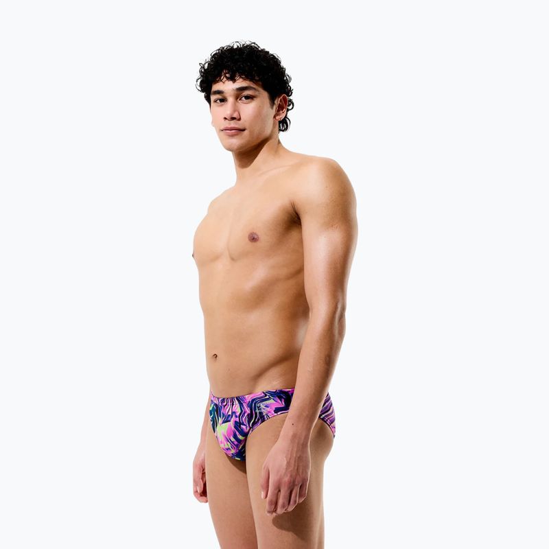 Vyriškos plaukimo trumpikės Speedo Printed Brief techno jungle/orchid shine 5