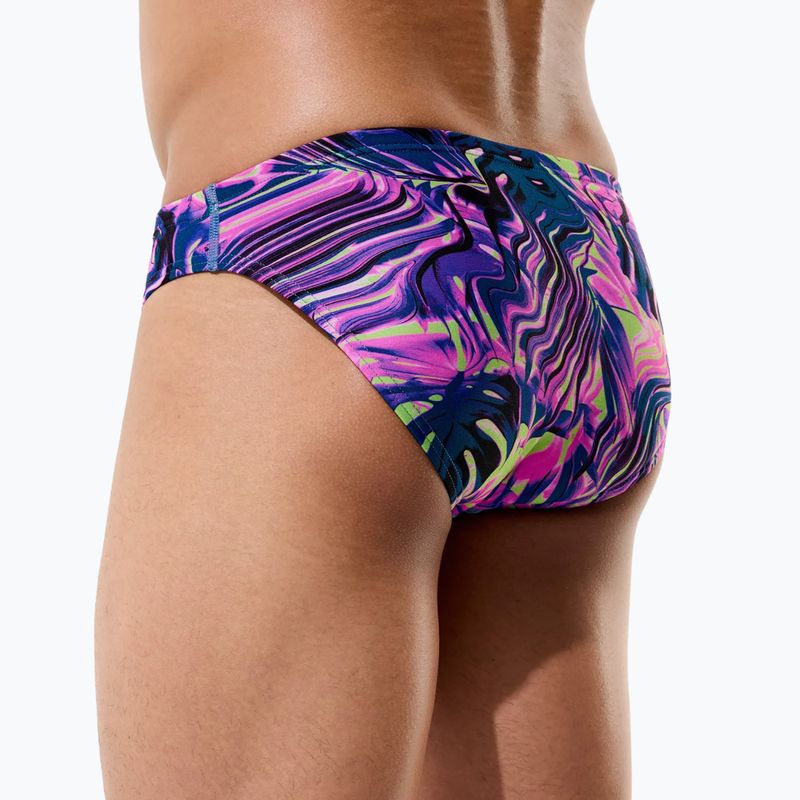Vyriškos plaukimo trumpikės Speedo Printed Brief techno jungle/orchid shine 7