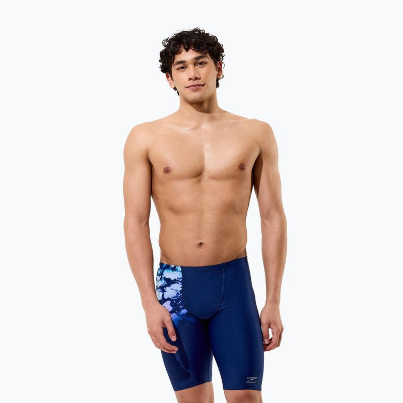 Vyriški plaukimo šortai Speedo Placement Printed Jammer moonglow smoke/navy 3