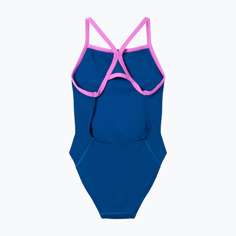 Moteriškas vientisas maudymosi kostiumėlis Speedo Solid Turnback denim teal 7