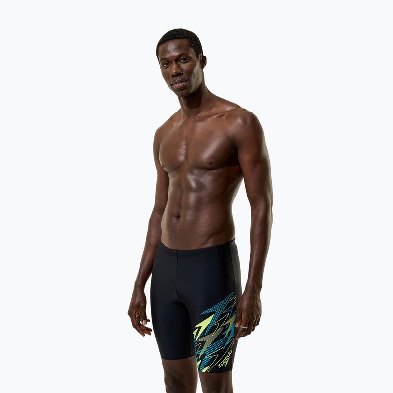 Vyriški maudymosi šortai Speedo Medley Logo Jammer anthracite/hyper teal 5