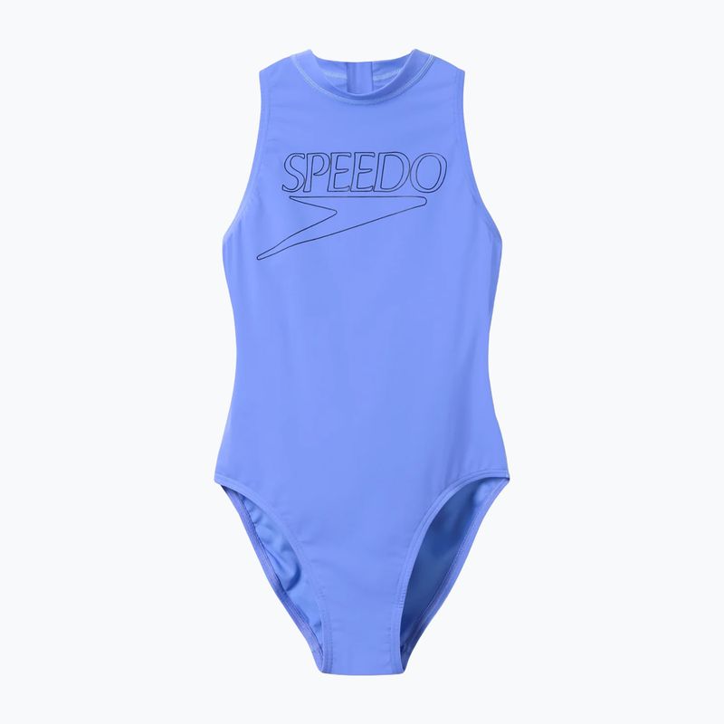 Moteriškas vientisas maudymosi kostiumėlis Speedo Endurance+ Logo Hydrasuit moonlight lavender 6