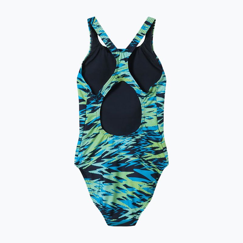 Moteriškas vientisas maudymosi kostiumėlis Speedo Hyperboom Print Medalist hyper teal 8