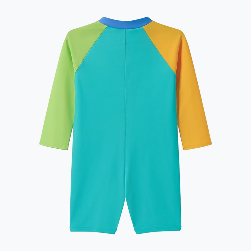 Vaikiškas vientisas maudymosi kostiumėlis Speedo Colorblock Zip LS aqua breeze 2