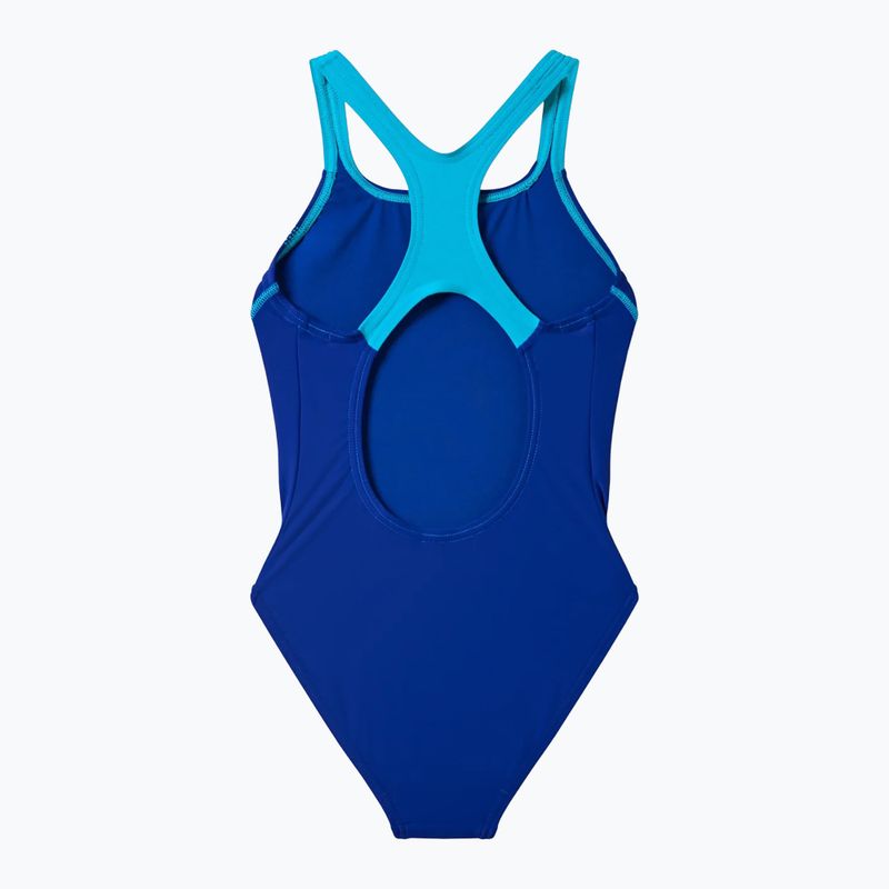 Vaikiškas vientisas maudymosi kostiumėlis Speedo Medley Logo Medalist night watch/hyper teal 2