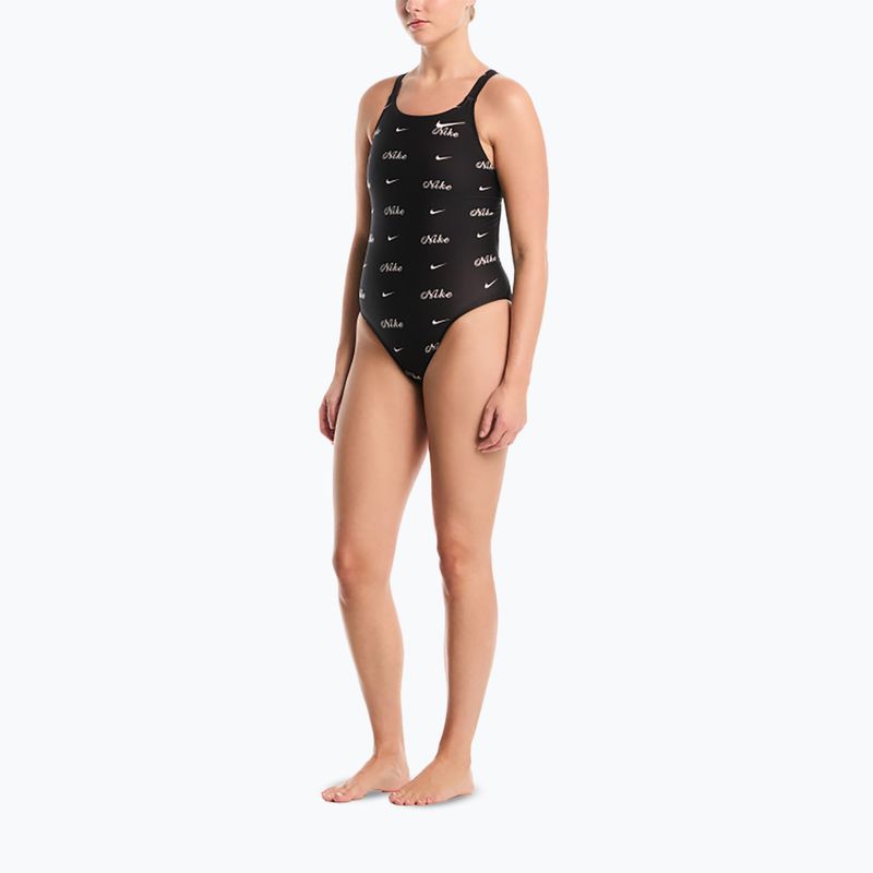 Moteriškas vientisas maudymosi kostiumėlis Nike Hydrastrong Multi Pr jet black 2