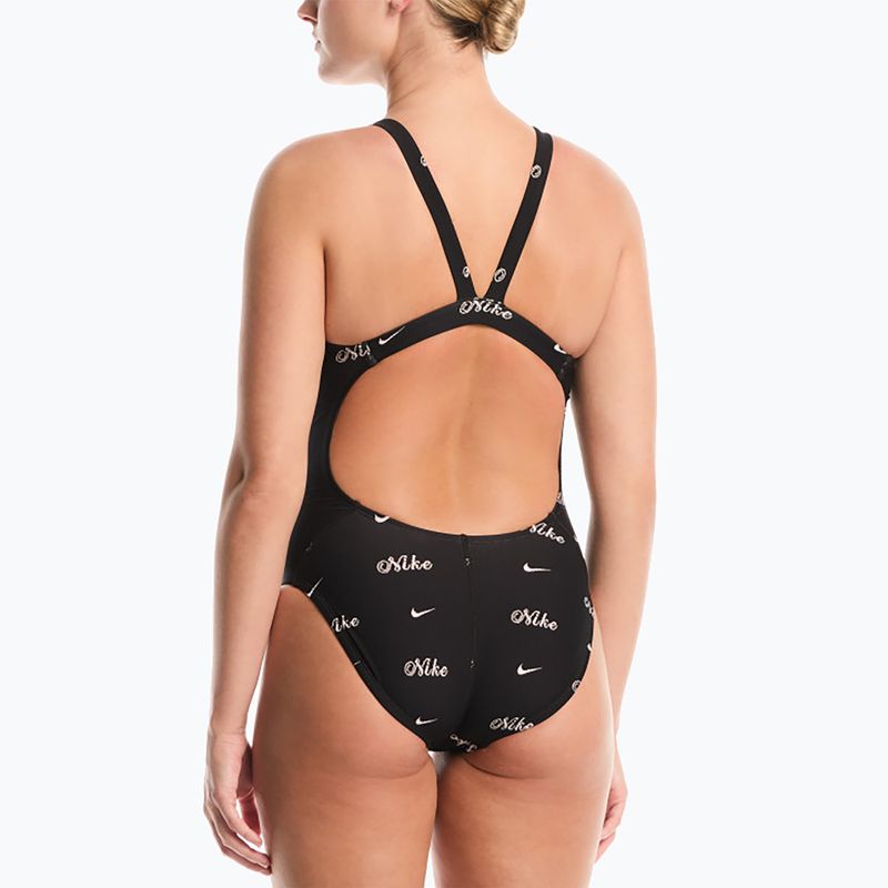 Moteriškas vientisas maudymosi kostiumėlis Nike Hydrastrong Multi Pr jet black 3