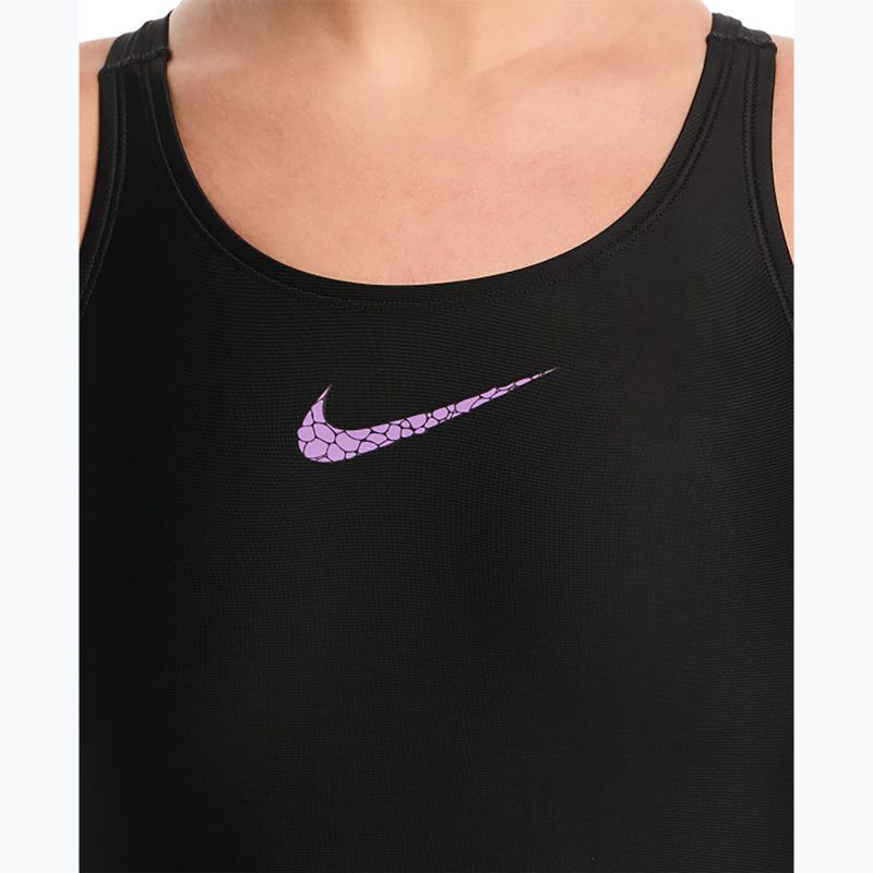 Moteriškas vientisas maudymosi kostiumėlis Nike Logo Graphic bright violet 4