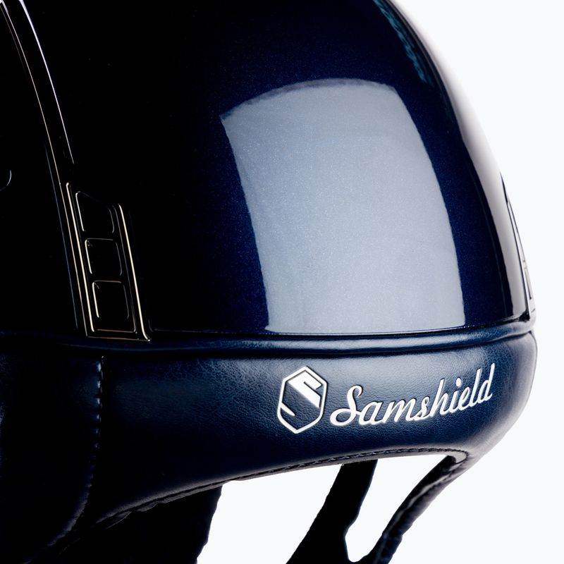 Samshield Shadow blizgus tamsiai mėlynas jojimo šalmas 3125659666968 7
