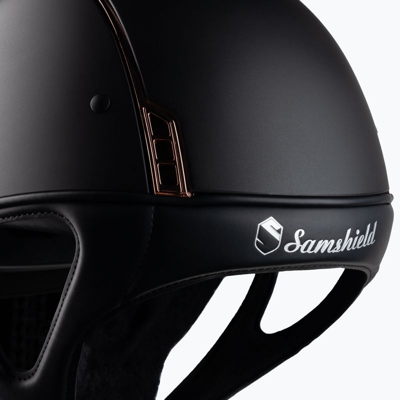 Samshield Shadowmatt Rose Gold Trim Blason jojimo šalmas juodas 3125659666777 7