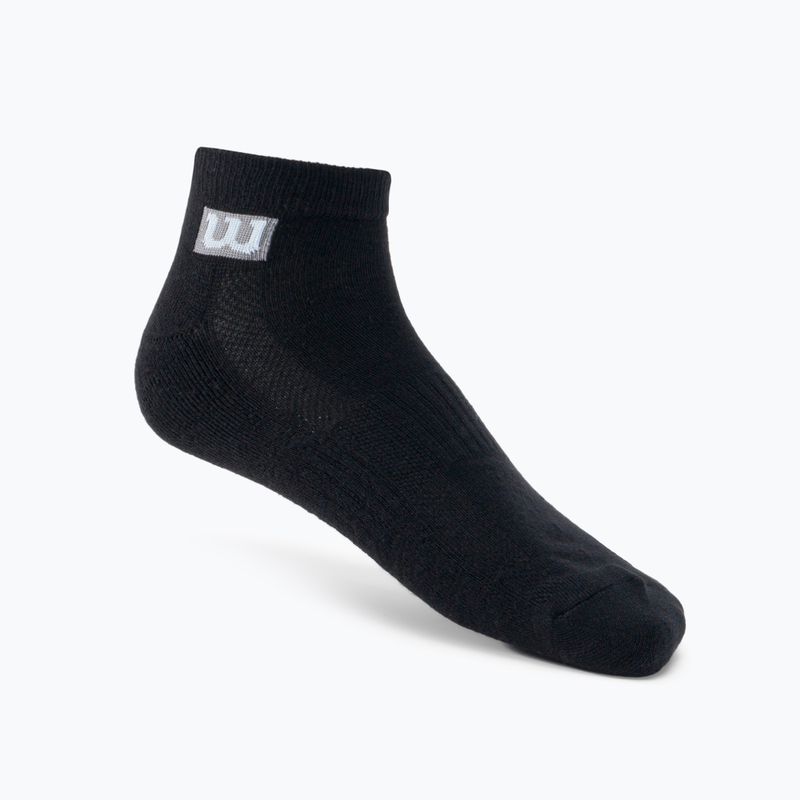 Wilson vyriškos treniruočių kojinės 3PP Premium Low Cut 3 pakuotės juodos spalvos W8F2B-3730