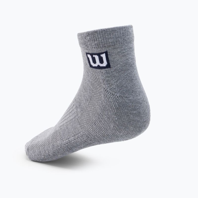 Vyriškos treniruočių kojinės Wilson Premium Low Cut 3 pakuotės pilkos spalvos W8F3H-3730 2