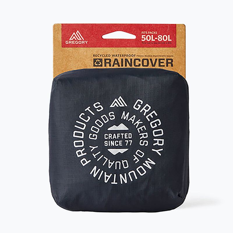Gregory Raincover 50L-80L kuprinės dangtis juodas 141347