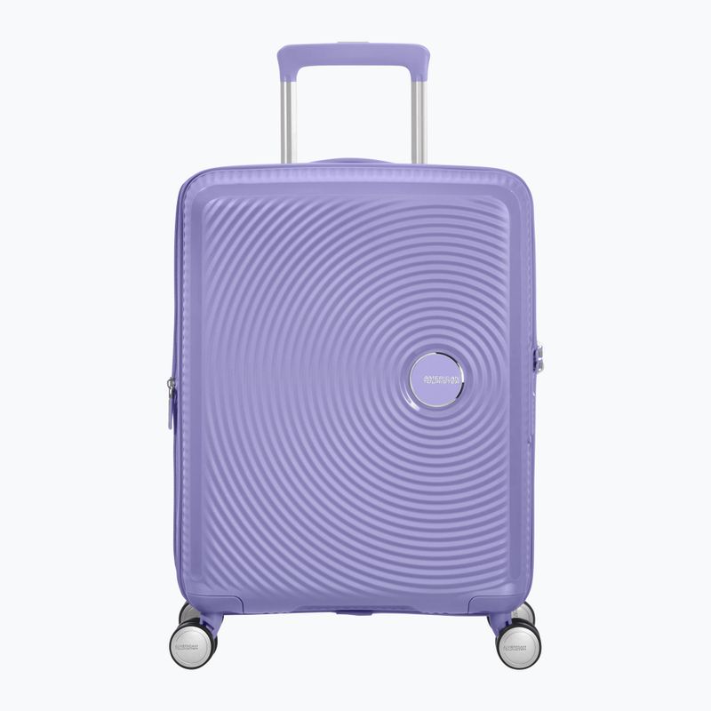 "American Tourister Soundbox" 41 l levandų spalvos kelioninis dėklas