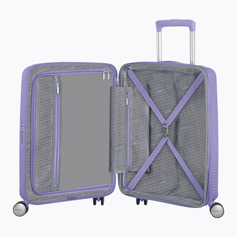 "American Tourister Soundbox" 41 l levandų spalvos kelioninis dėklas 5