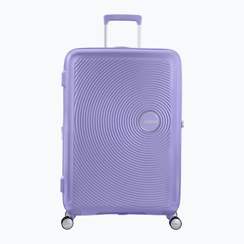 "American Tourister Soundbox 110 l levandų spalvos kelioninis dėklas