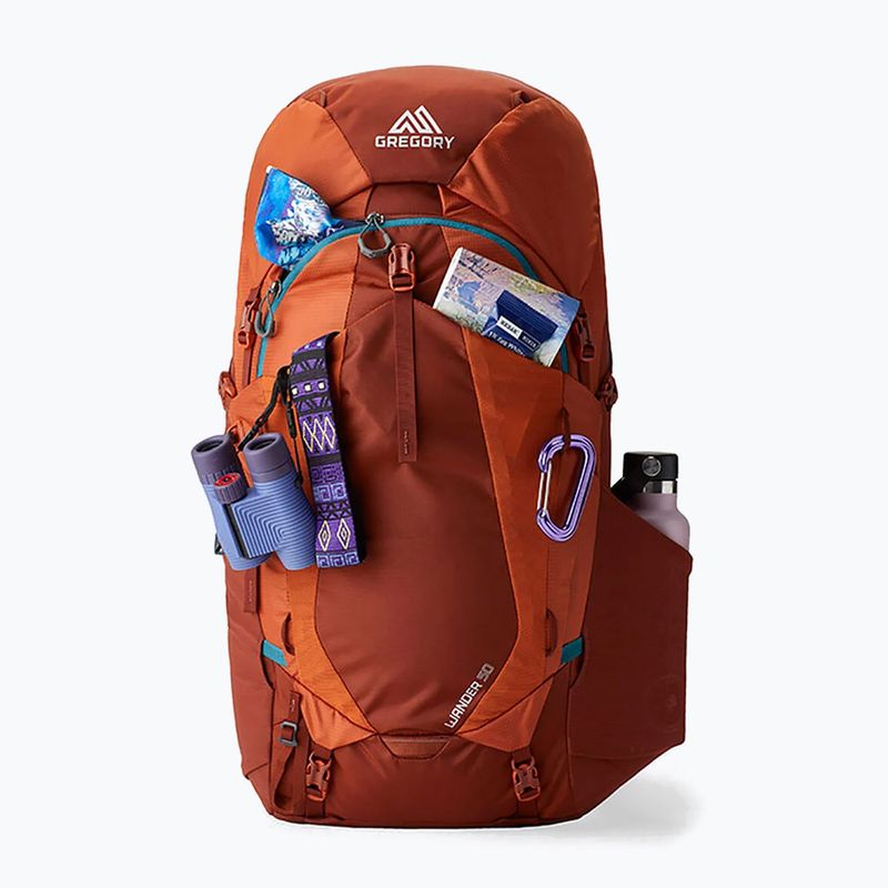 Vaikiška turistinė kuprinė Gregory Wander 50 l Red Rock 3