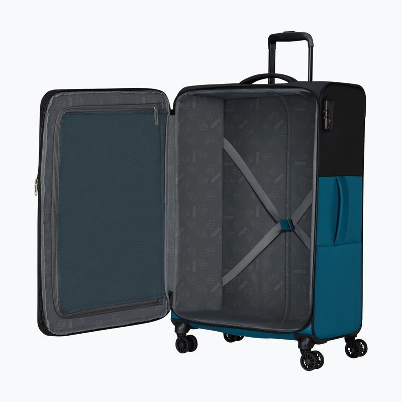 "American Tourister Daring Dash" 117 l juodos / mėlynos spalvos lagaminas 6